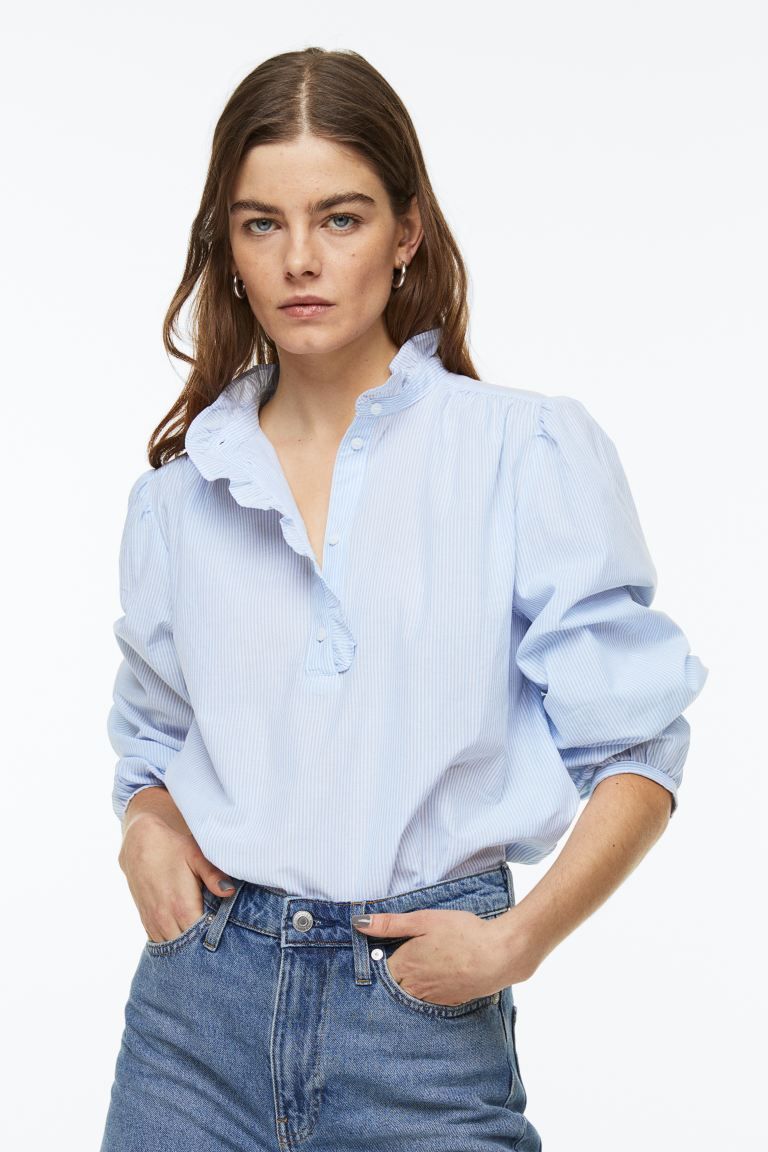 Ruffle-trimmed Blouse | H&M (US)