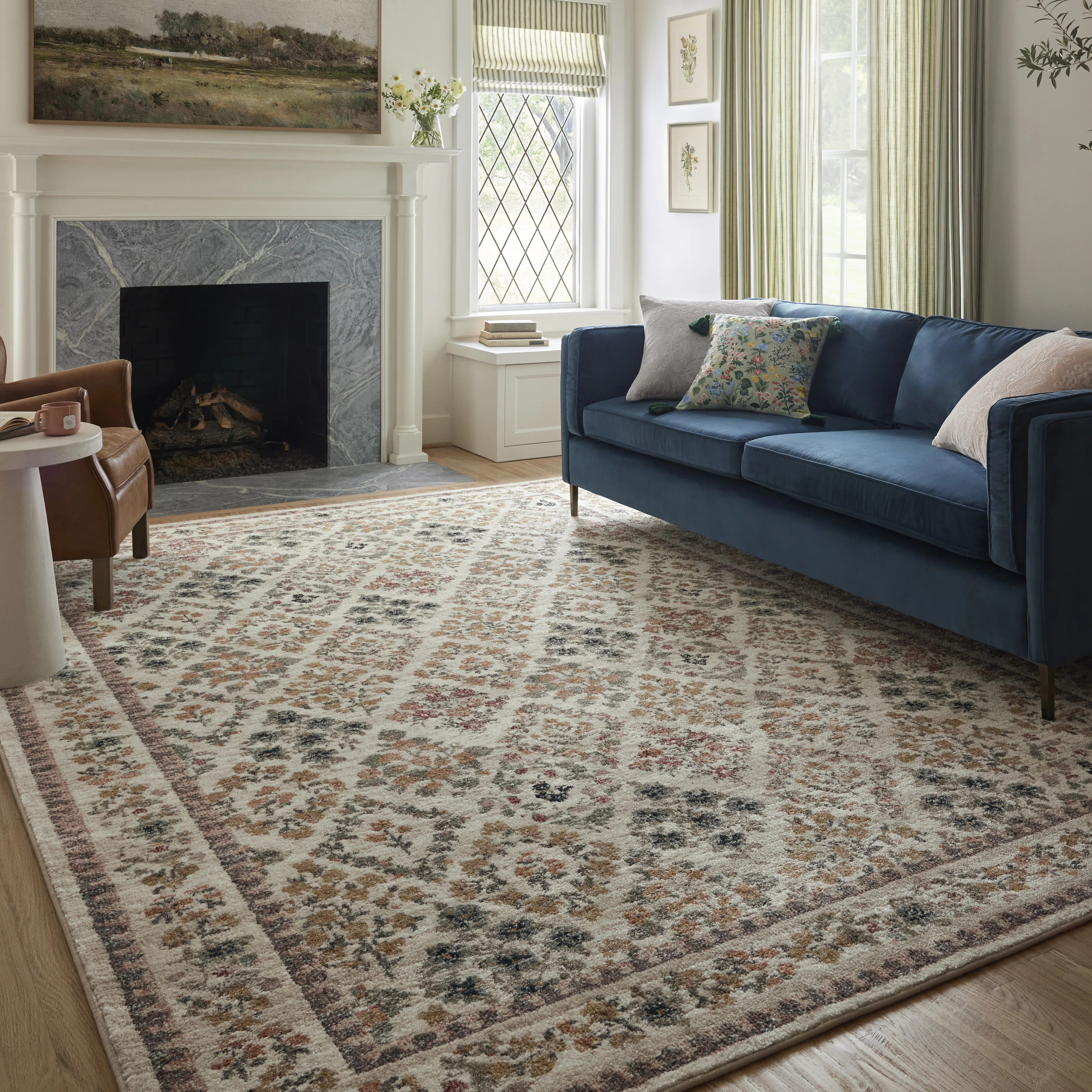 Rifle Paper Co. x Loloi Laurel Cream Area Rug | Wayfair North America
