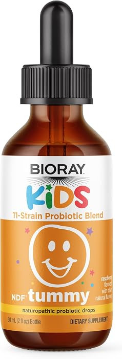 BIORAY Kids NDF Tummy, Raspberry - 2 fl oz - 11-Strain Probiotic Blend - Supports the Immune Resp... | Amazon (US)