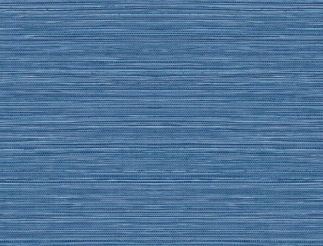 Luxe Haven Faux Sisal Peel And Stick Wallpaper (Coastal Blue) | Walmart (US)