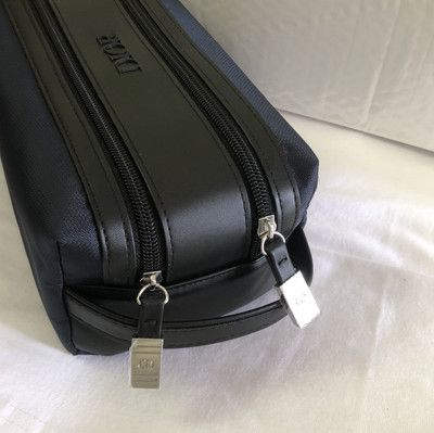 DIOR Beauty Logo Cosmetic Makeup Bag Pouch Clutch Navy Blue ?Authentic  | eBay | eBay US