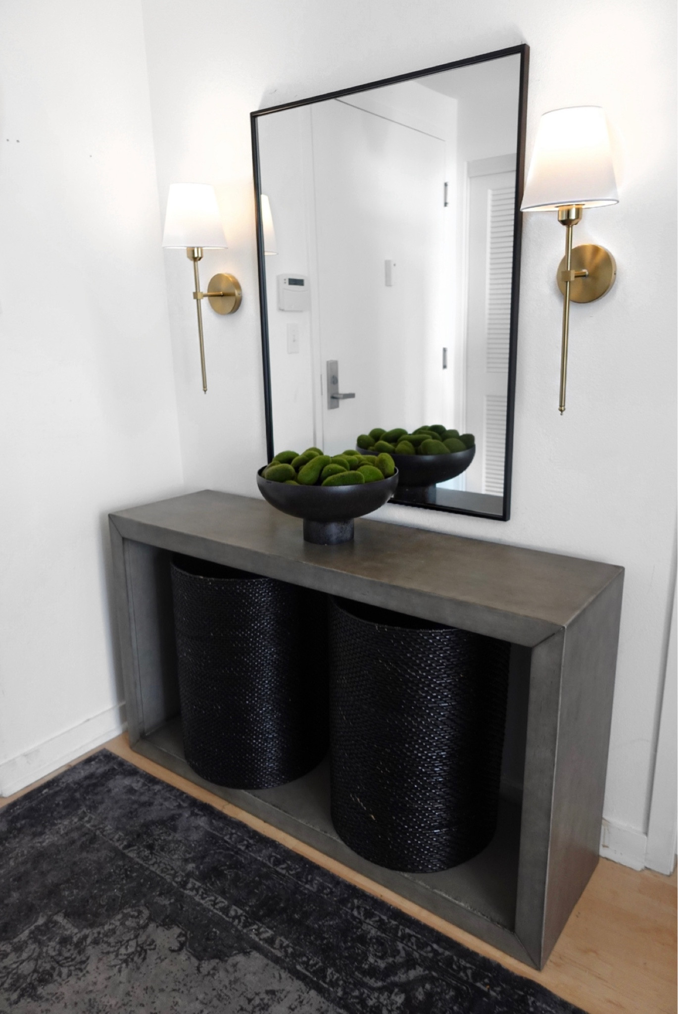 My Entryway 

Media Console, Living Home Furniture, Bedroom Furniture, stand, cane bed, cane furniture, floor mirror, arched mirror, cabinet, home decor, modern decor, mid century modern, kitchen pendant lighting, unique lighting, Console Table, Restoration Hardware Inspired, ceiling lighting, black light, brass decor, black furniture, modern glam, entryway, living room, kitchen, bar stools, throw pillows, wall decor, accent chair, dining room, home decor, rug, coffee table

#LTKstyletip #LTKhome