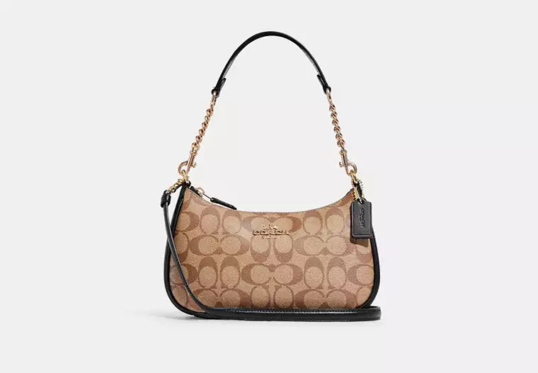 Teri Shoulder Bag In Signature Canvas | Coach (UK)