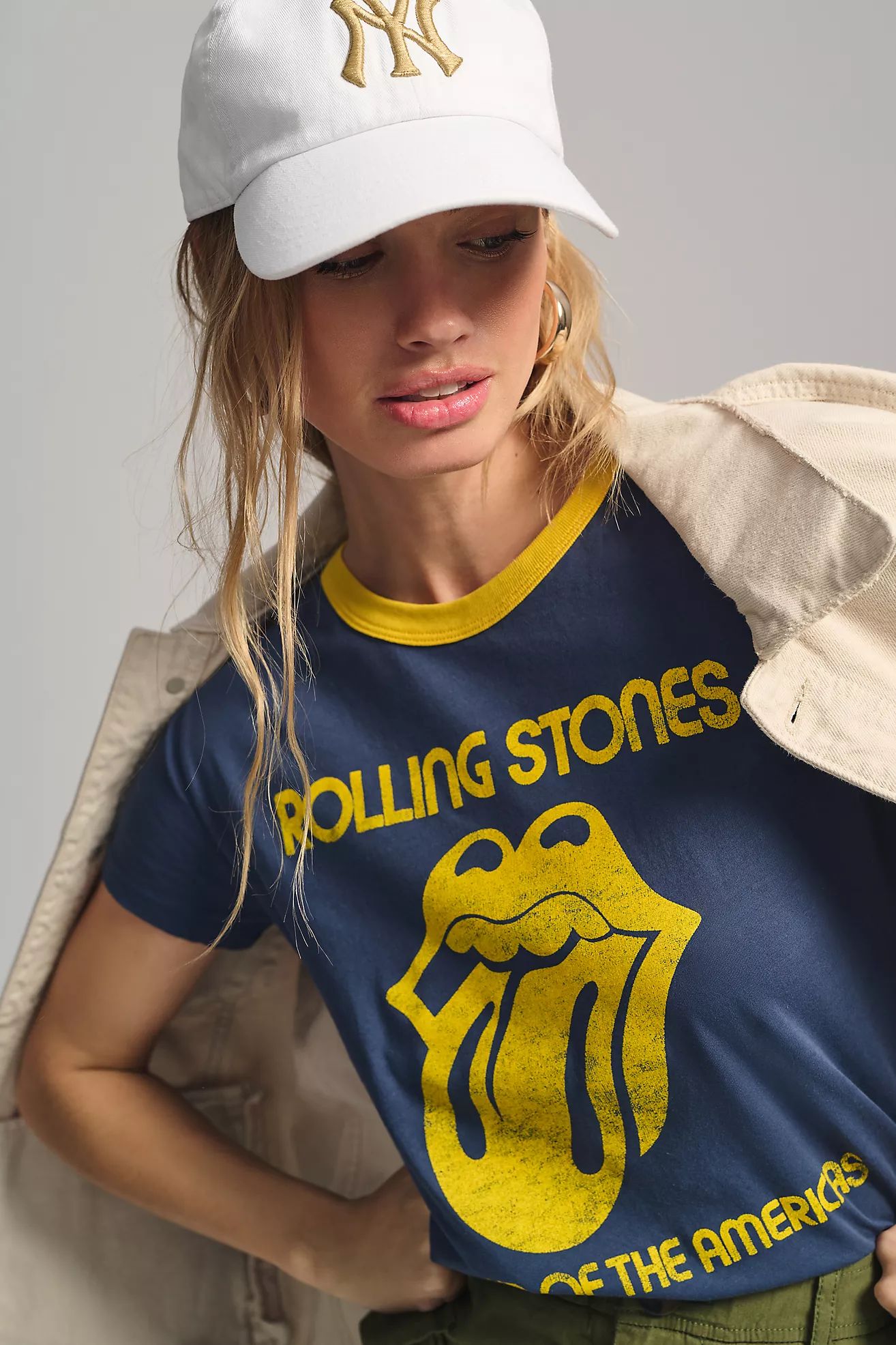 Letluv Rolling Stones Ringer Tee | Anthropologie (US)
