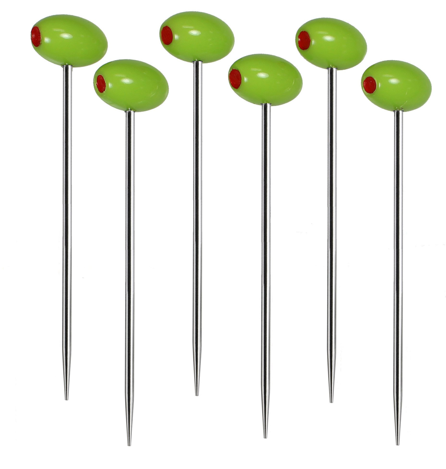 Prodyne Cocktail Picks, Set of 6, Green | Amazon (US)