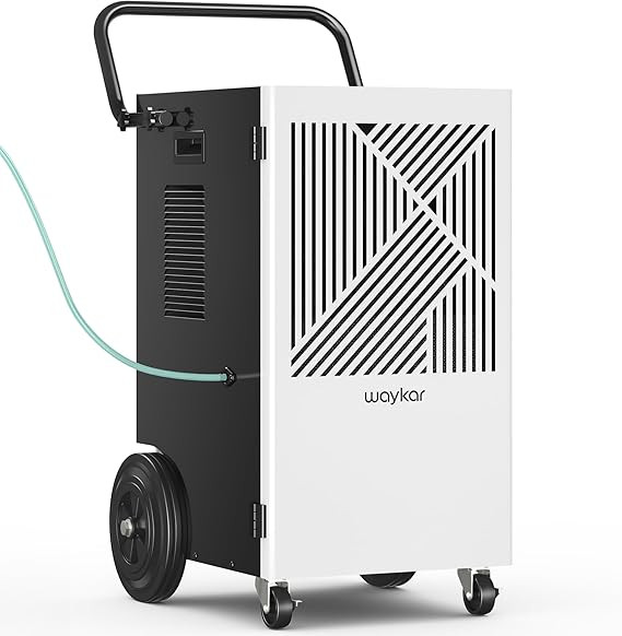 Waykar 155 Pints Commercial Dehumidifier with Pump, Drain Hose and Washable Filter Space up to 80... | Amazon (US)