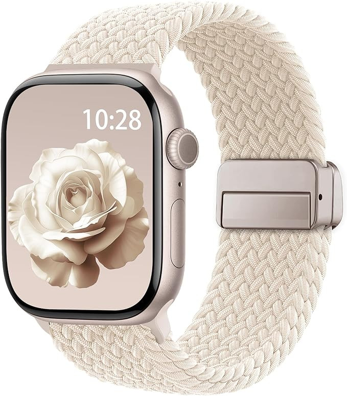 Braided Stretchy Magnetic Band Compatible with Apple Watch Bands Women Men | Amazon (US)