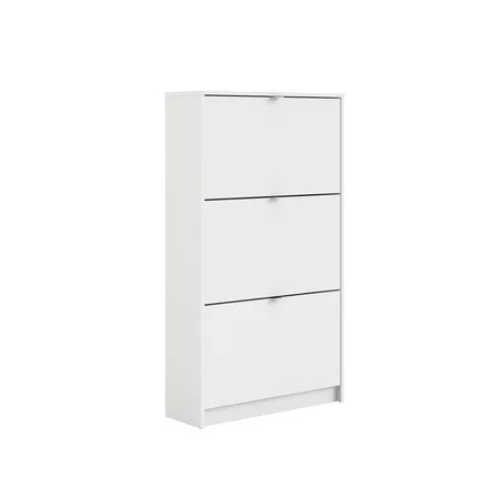 Tvilum Bright 3 Drawer Shoe Cabinet White | Walmart (US)