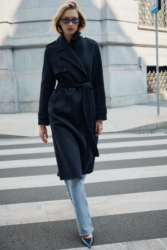 BELTED WOOL COAT | Zara US