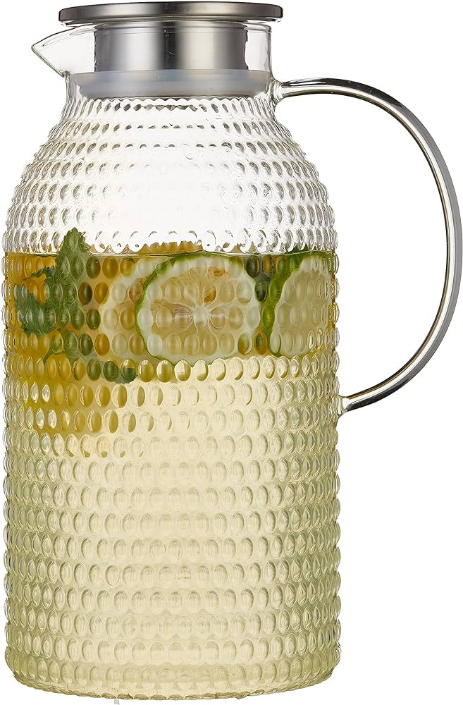 Karafu Pitcher, 100 Oz Glass Pitcher with Lid & Safe Packing, Easy Clean Heat Resistance Borosili... | Amazon (US)