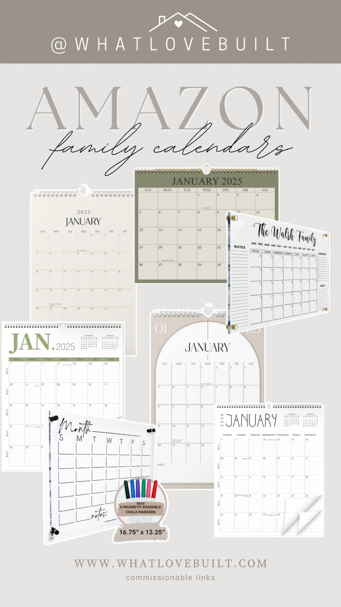 Amazon Family Calendars 🤍

#amazon #family #calendar #schedule #newyear #organize #organization

#LTKFindsUnder50 #LTKFamily #LTKHome