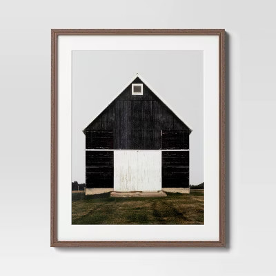 24" x 30" Barn Framed Poster Black - Threshold™: Countryside Elegance, Vintage Artistry | Target