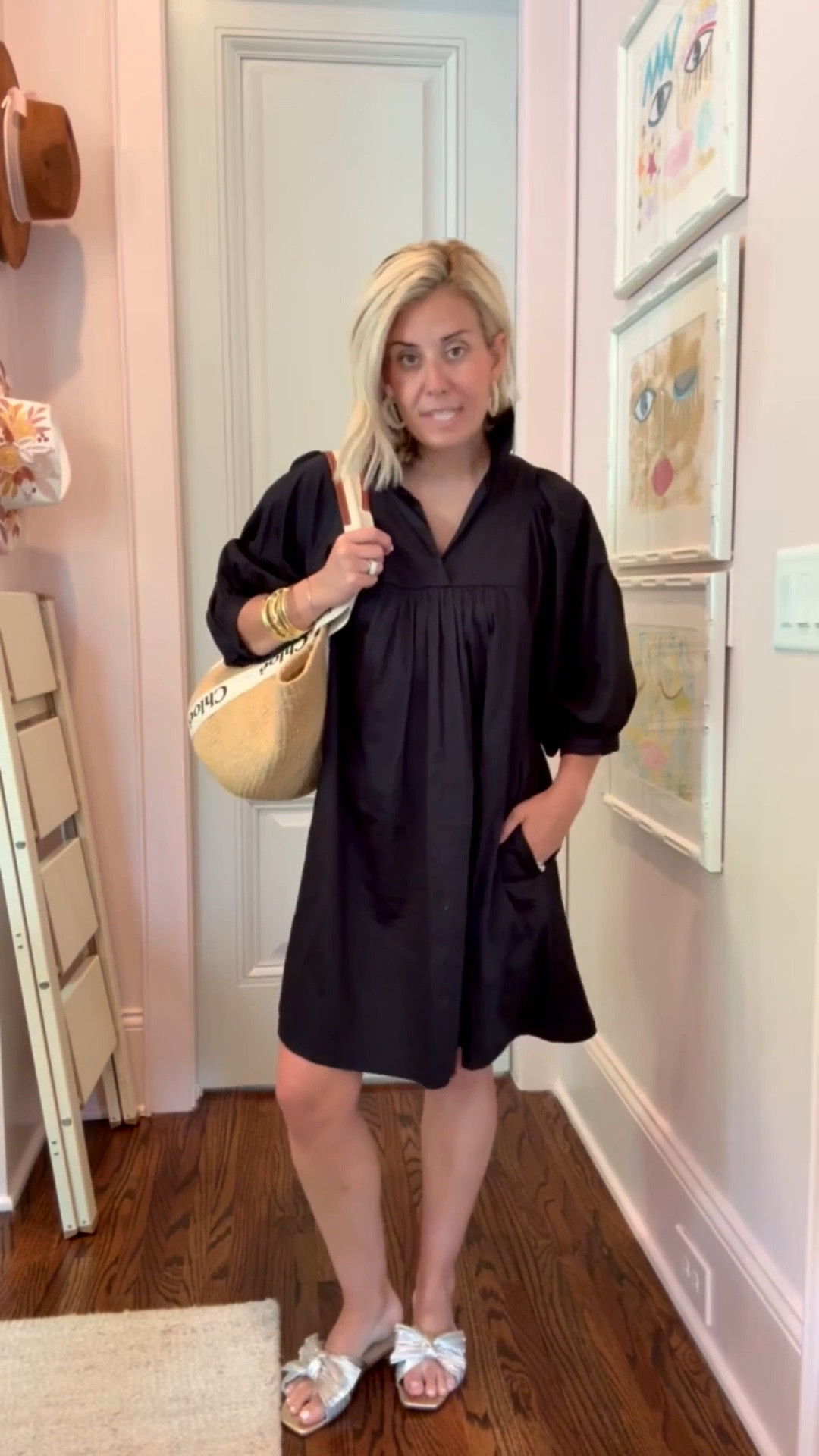 I call this one my little black dress and it’s such a yes! Such a classic closet staple you will wear over & over. I’m in xs & 8 sandal.  ￼
*Use my code MIXANDMATCH10 at Emily McCarthy 

#LTKmomlife #LTKdayinmylife #LTKOver40