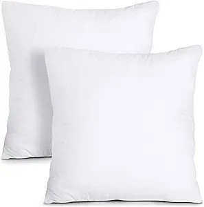 Utopia Bedding Throw Pillows Insert (Pack of 2, White) - 18 x 18 Inches Bed and Couch Pillows - I... | Amazon (US)