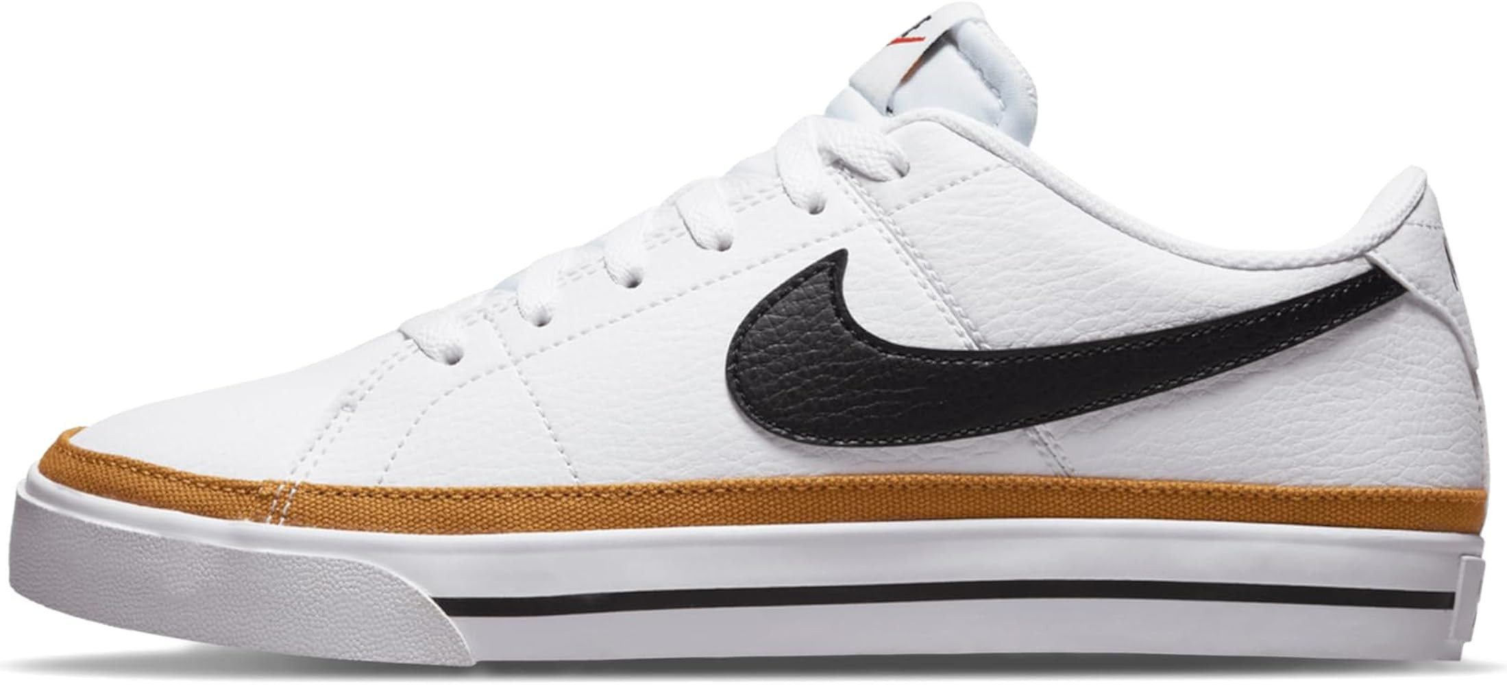 Amazon.com | Nike Women's Court Legacy Sneaker, White/Black/Desert Ochre/Team Orange, 7.5 | Fashi... | Amazon (US)