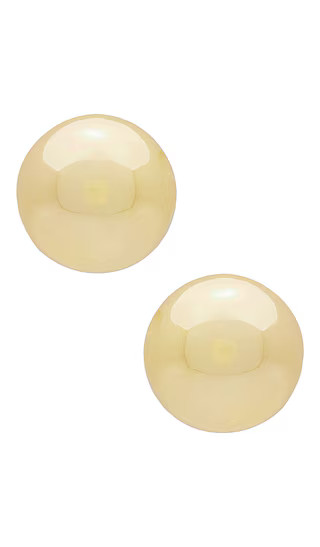 x Keren Wolf Sphere Earring in Gold | Revolve Clothing (Global)
