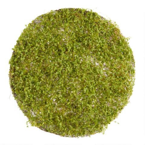 Round Faux Boxwood Table Decor Mat | World Market