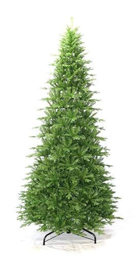 KING OF CHRISTMAS 12ft Artificial Slim Christmas Tree Unlit, Alpine Fir Green Skinny Xmas Tree with Foldable Metal Stand, Realistic Tall Thin Christmas Tree for Home, Office, Holiday Decor | Amazon (US)