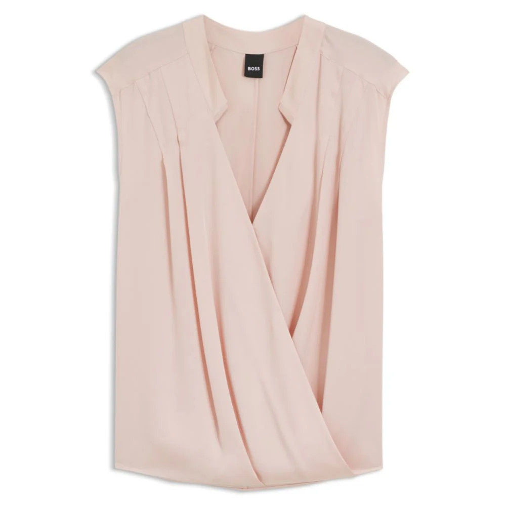 Regular-fit blouse in stretch silk | Shop Simon