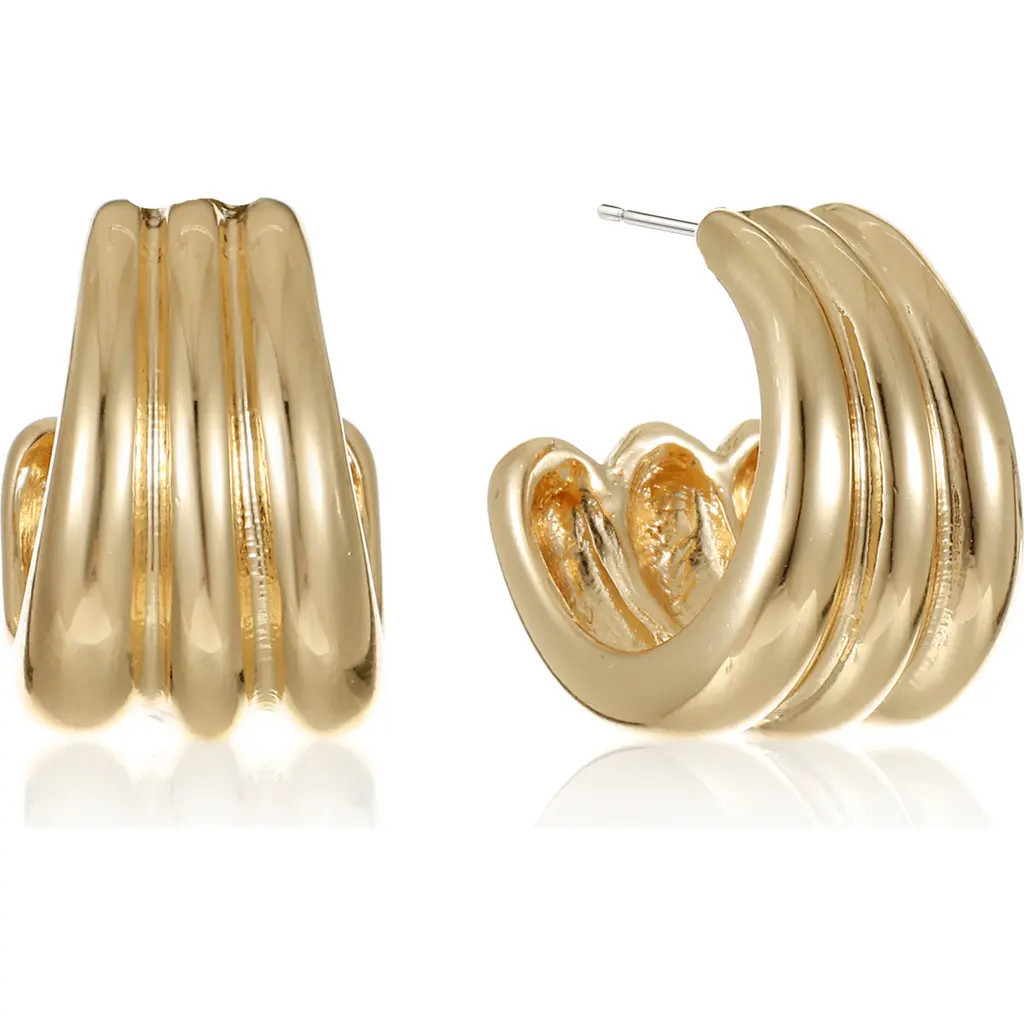 Ettika Pipe Hoop Earrings in Gold at Nordstrom Rack | Nordstrom Rack
