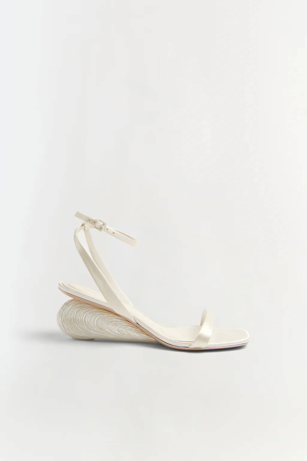 Bridget Satin Shell Wedge Sandal | Simkhai