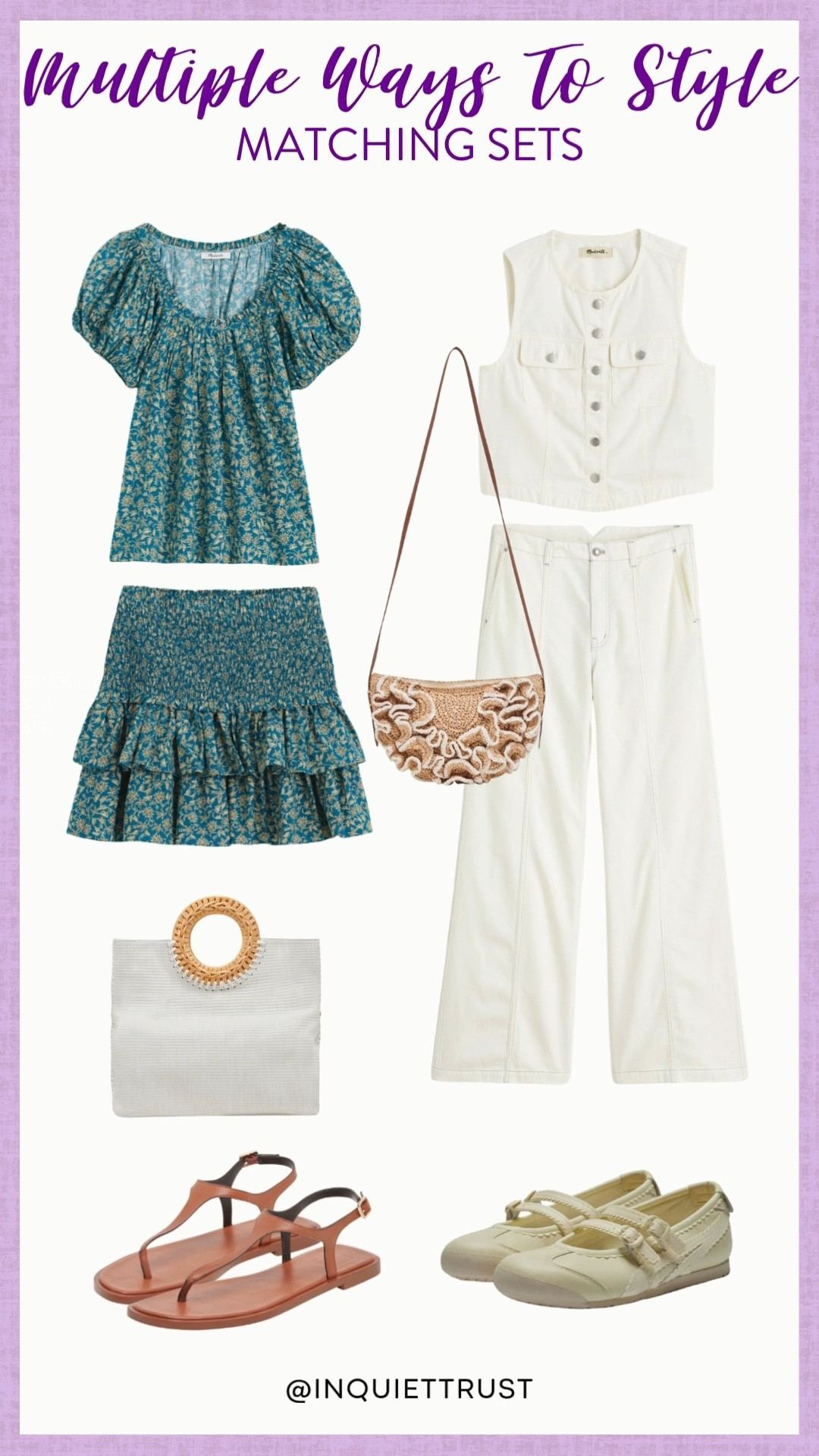 Matching sets are seriously a lifesaver for looking cute but feeling totally relaxed. Love how you can dress them up or down. Perfect for chilling or going out for a casual lunch!
#dressylook #preppyoutfit #ootd #pinterestvibes

#LTKStyleTip #LTKU #LTKSeasonal