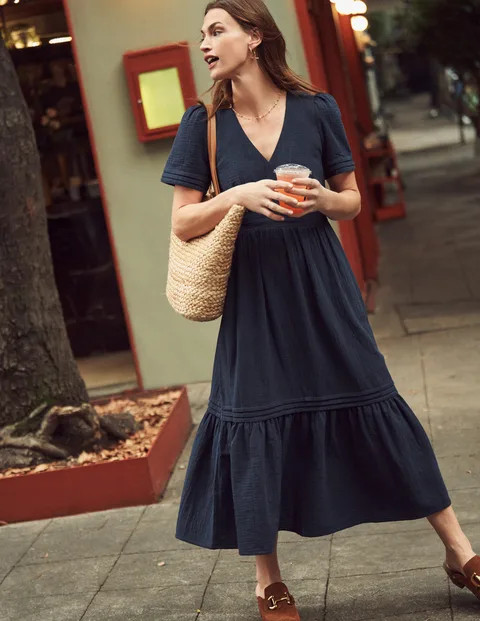 Eve Double Cloth Midi Dress | Boden UK