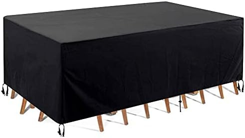 KNHUOS Patio Furniture Covers, Outdoor Furniture Cover Waterproof, Wind Dust Proof Anti-UV Patio ... | Amazon (US)