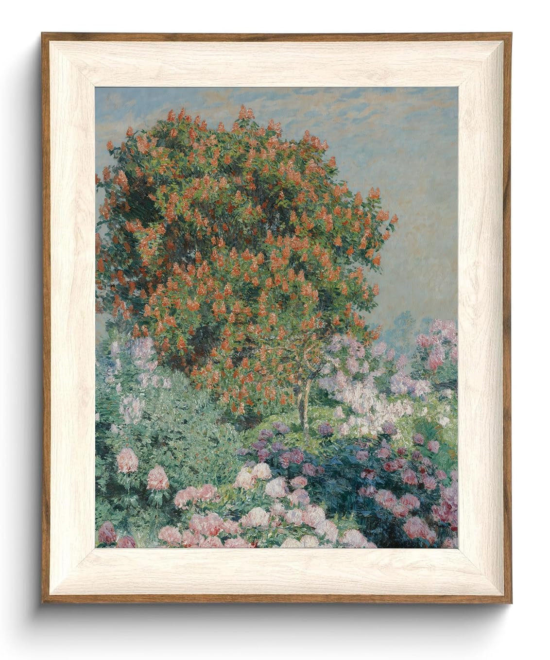 KISSFOX Framed Wall Art Vintage Wall Decor Rose Garden Canvas Art Florals Pictures Landscape Pain... | Amazon (US)