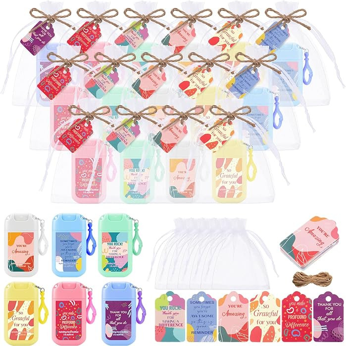 Frienda 24 Set Mini Hand Sanitizer Spray Travel Size Employee Appreciation Gifts Bulk Hand Saniti... | Amazon (US)