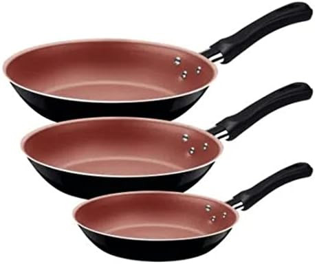 Tramontina JOGO FRIGIDEIRAS 3PCS CARIBE PRETO - SORTIDOS DE ALUMINIO COM REV ANTIADERENTE E POLIE... | Amazon (BR)