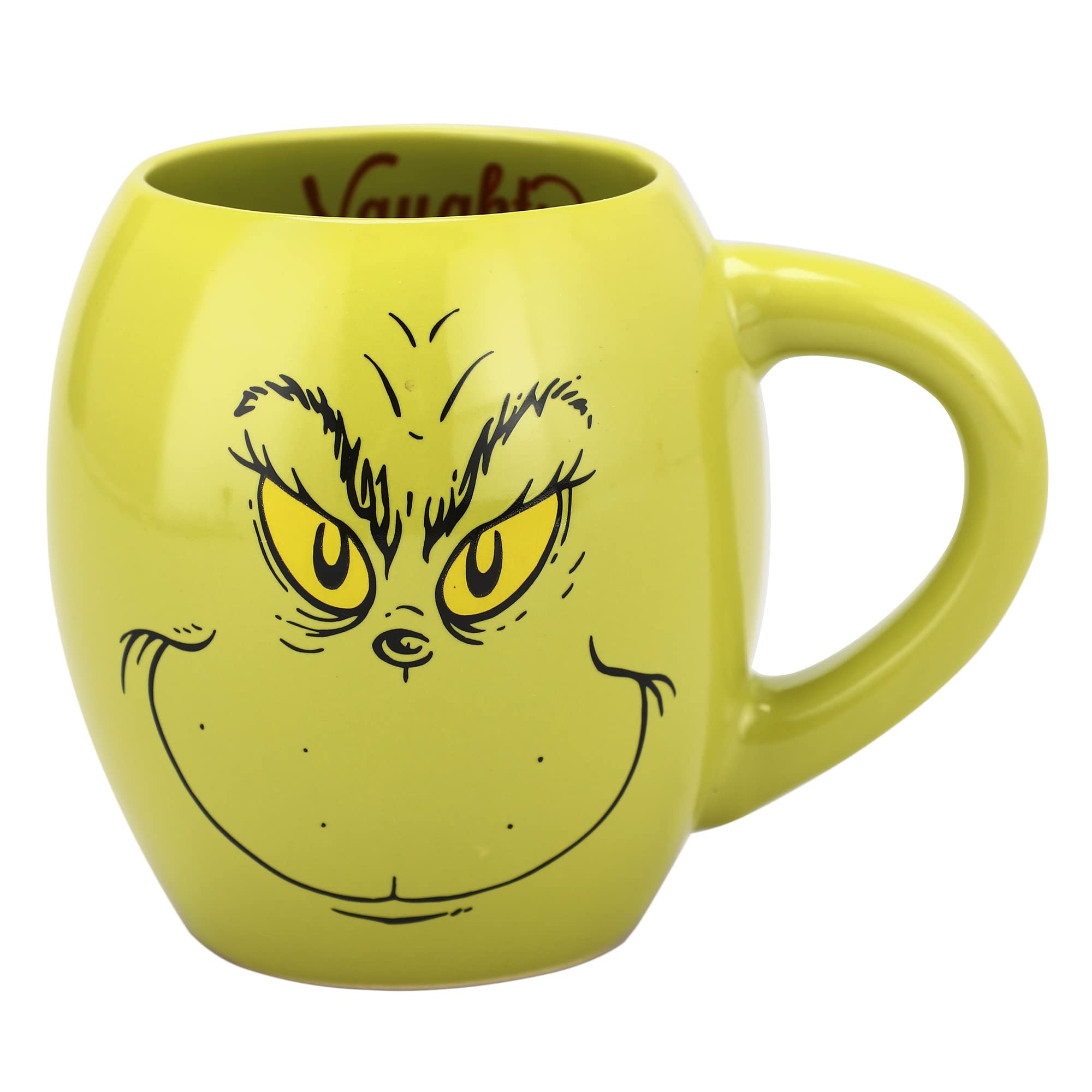 Bioworld Grinch Naughty And Nice 18 Oz Oval Sculpted Ceramic Mug | Amazon (US)