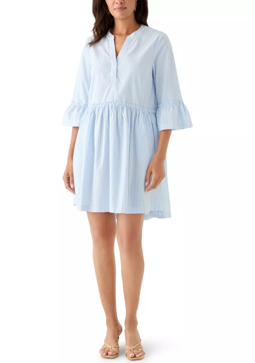 Women's 3/4 Sleeve Flounce Tiered Shift Dress | Belk