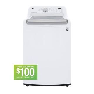 LG 5.0 cu. ft. Top Load Washer in White with Impeller, NeverRust Drum and TurboDrum Technology WT... | The Home Depot