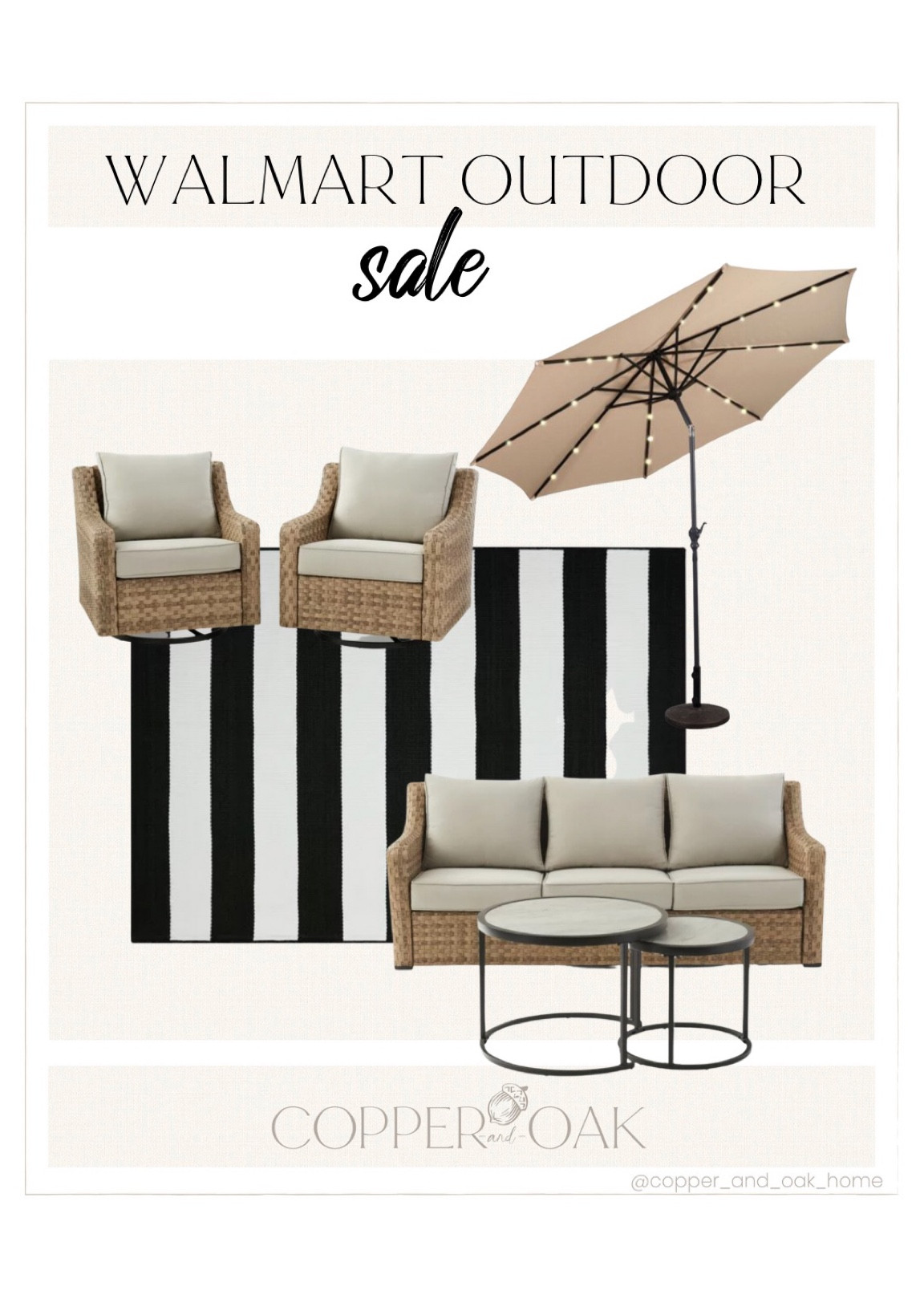 This elegant and stylish Walmart outdoor furniture set is on SALE!

#LTKhome #LTKFind #LTKfamily