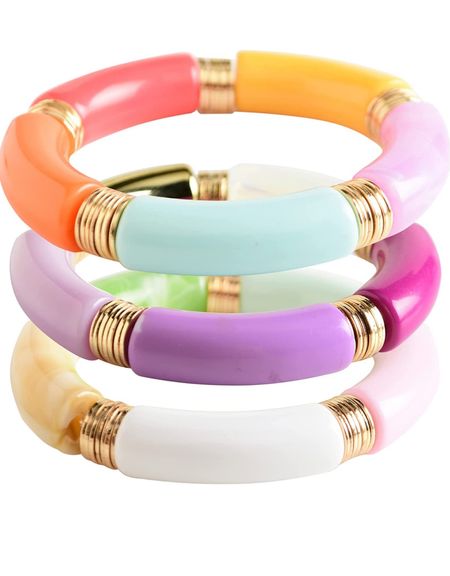 Colorful bracelet stack 

#LTKGiftGuide #LTKunder50 #LTKunder100