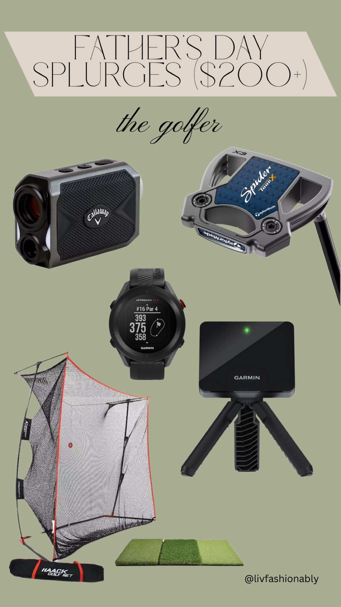 Splurge-worthy Father's Day gifts for the dad who wants to level-up his golf game! 

#LTKMens #LTKSeasonal #LTKActive