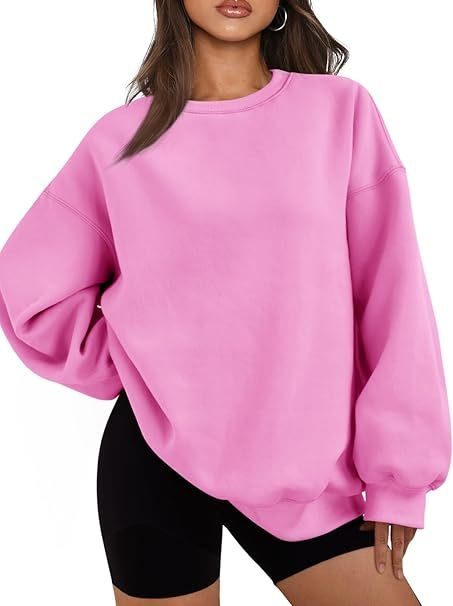 EFAN Womens Oversized Sweatshirts Hoodies Fleece Crew Neck Pullover Sweaters Casual Comfy Fall Fa... | Amazon (US)