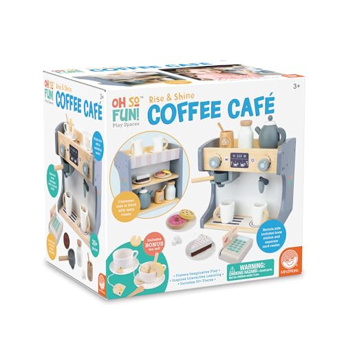 MindWare Oh So Fun! Rise & Shine Coffee Café and Kids Tea Set for 3 Year Olds and Up | Amazon (US)
