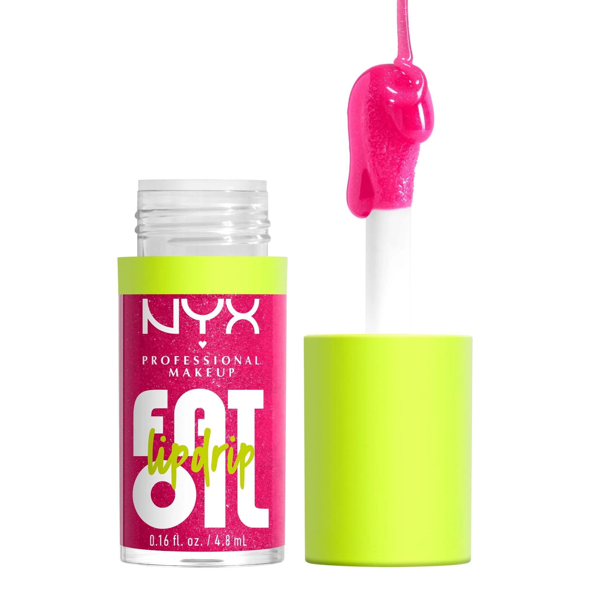 NYX Professional Makeup Fat Oil Lip Drip Hydrating Lip Gloss, Supermodel | Walmart (US)