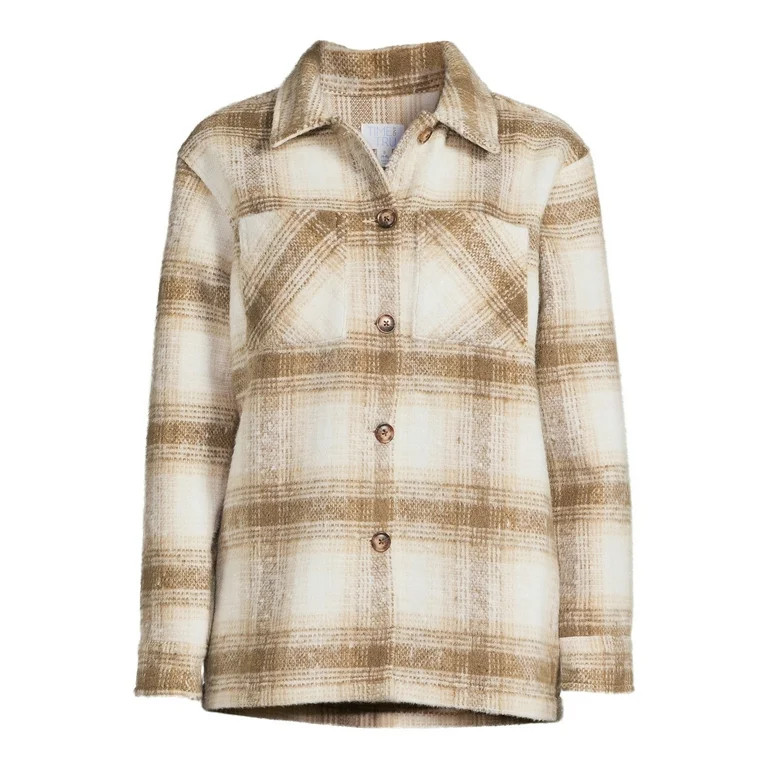 Time and Tru Women's Shacket | Walmart (US)