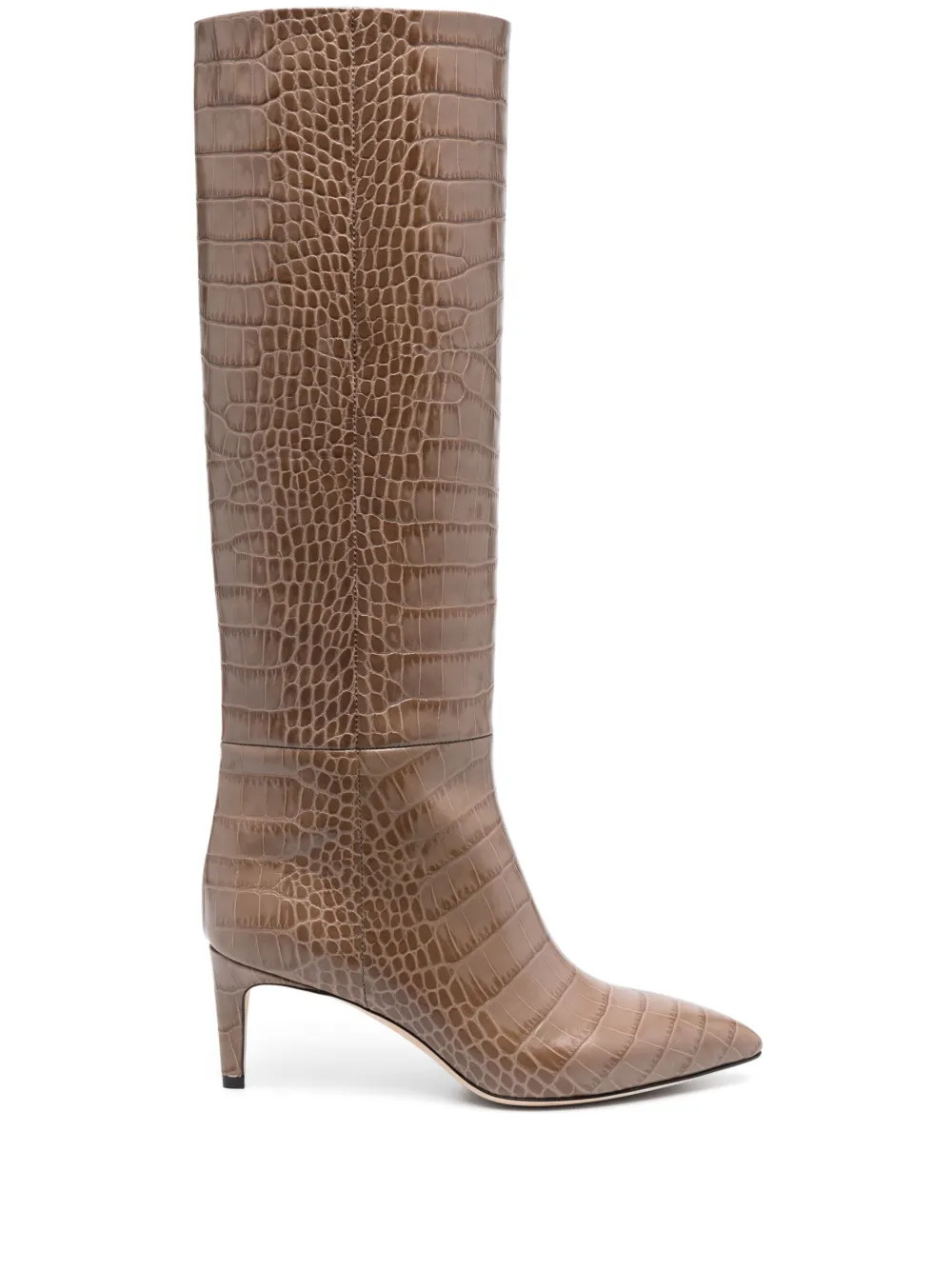 65mm crocodile-effect leather boots | Farfetch Global