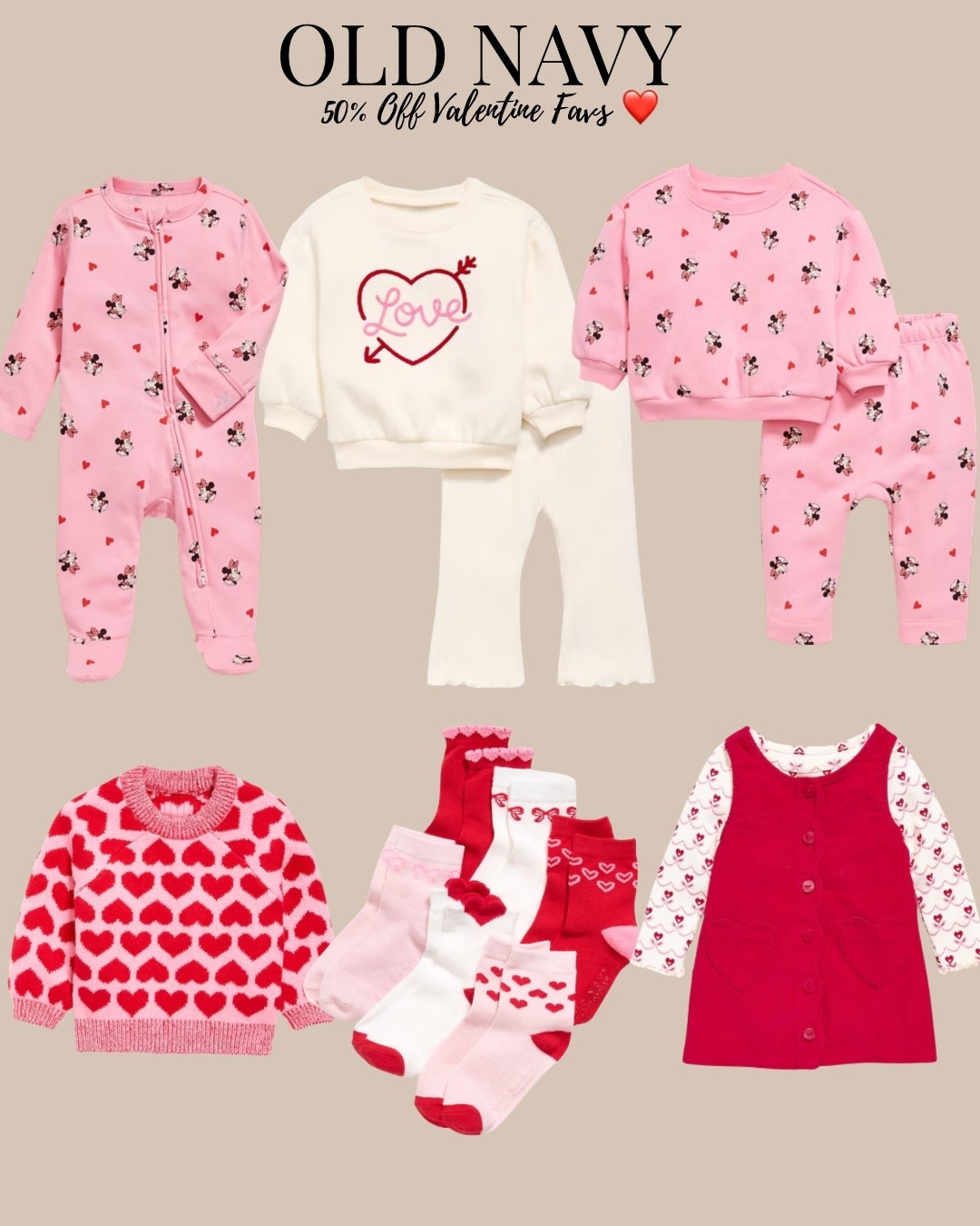 Old Navy’s 50% off Baby and Toddler ends tonight!! Some fun Valentine Picks for such a great price!! #oldnavy #oldnsvysale #oldnavyfashion 

#LTKKids #LTKBaby