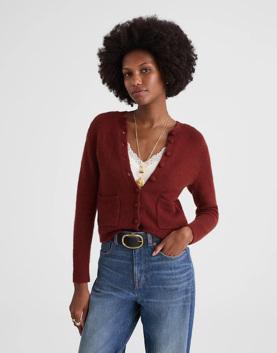 Patch-Pocket Cotton-Blend Cardigan | Madewell