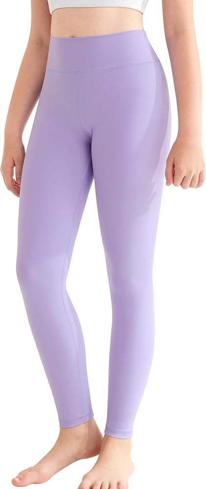DOCUMO Girls Athletic Leggings Kids High Waist Lounge Stretch Sports Casual Pants Dance Workout R... | Amazon (US)