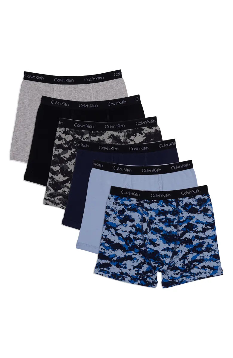 Calvin Klein Kids' Assorted 6-Pack Boxer Briefs | Nordstrom | Nordstrom