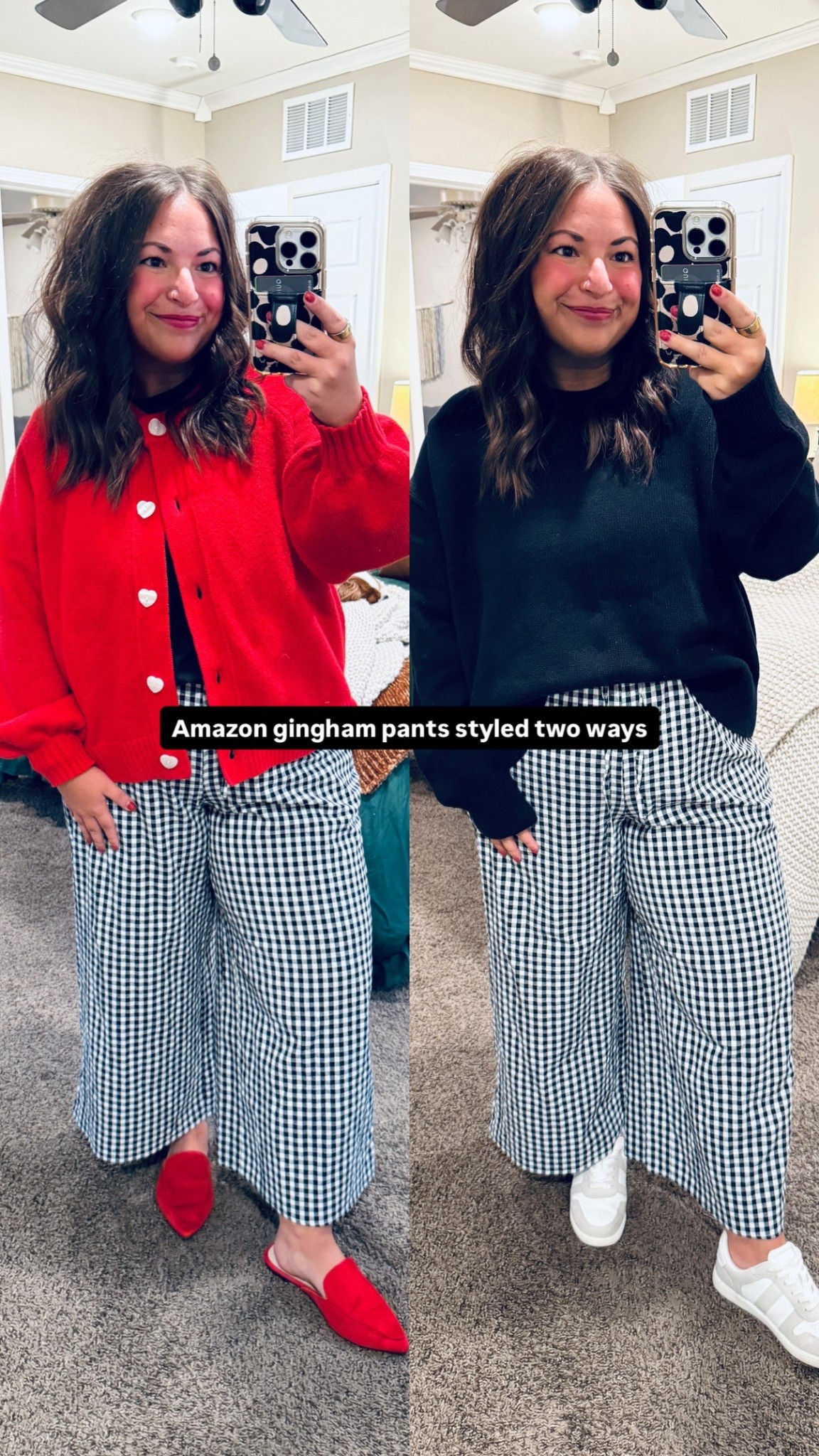 Amazon gingham pants styled two ways

#LTKootd #LTKWorkwear #LTKMidsize
