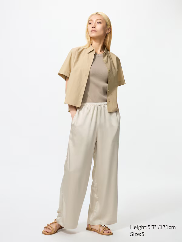 Satin Easy Pants | UNIQLO (US)