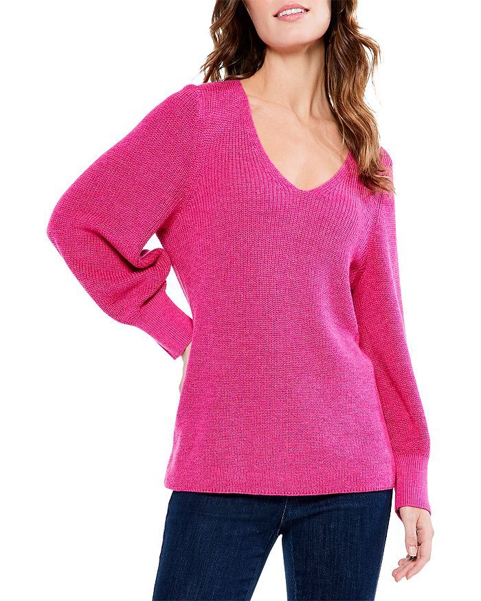 Shaker Knit V-Neck Sweater | Bloomingdale's (US)