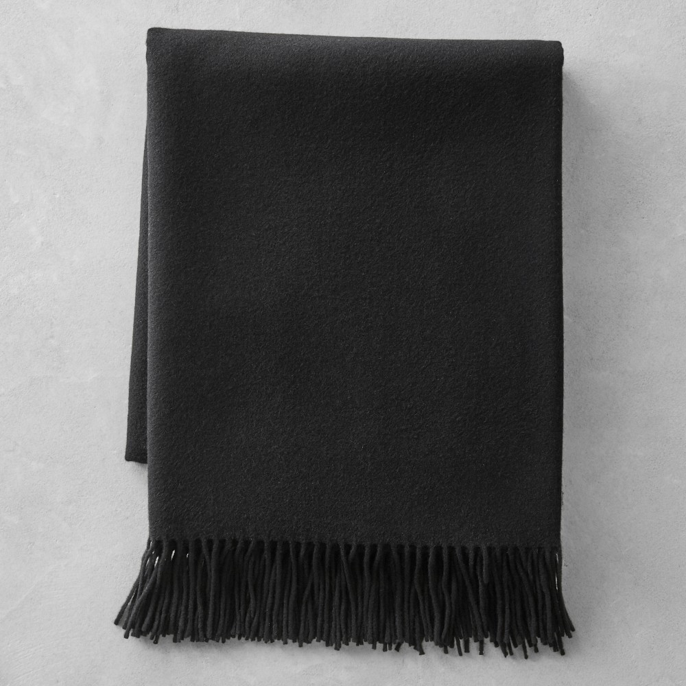 European Solid Grand Cashmere Throw | Williams-Sonoma
